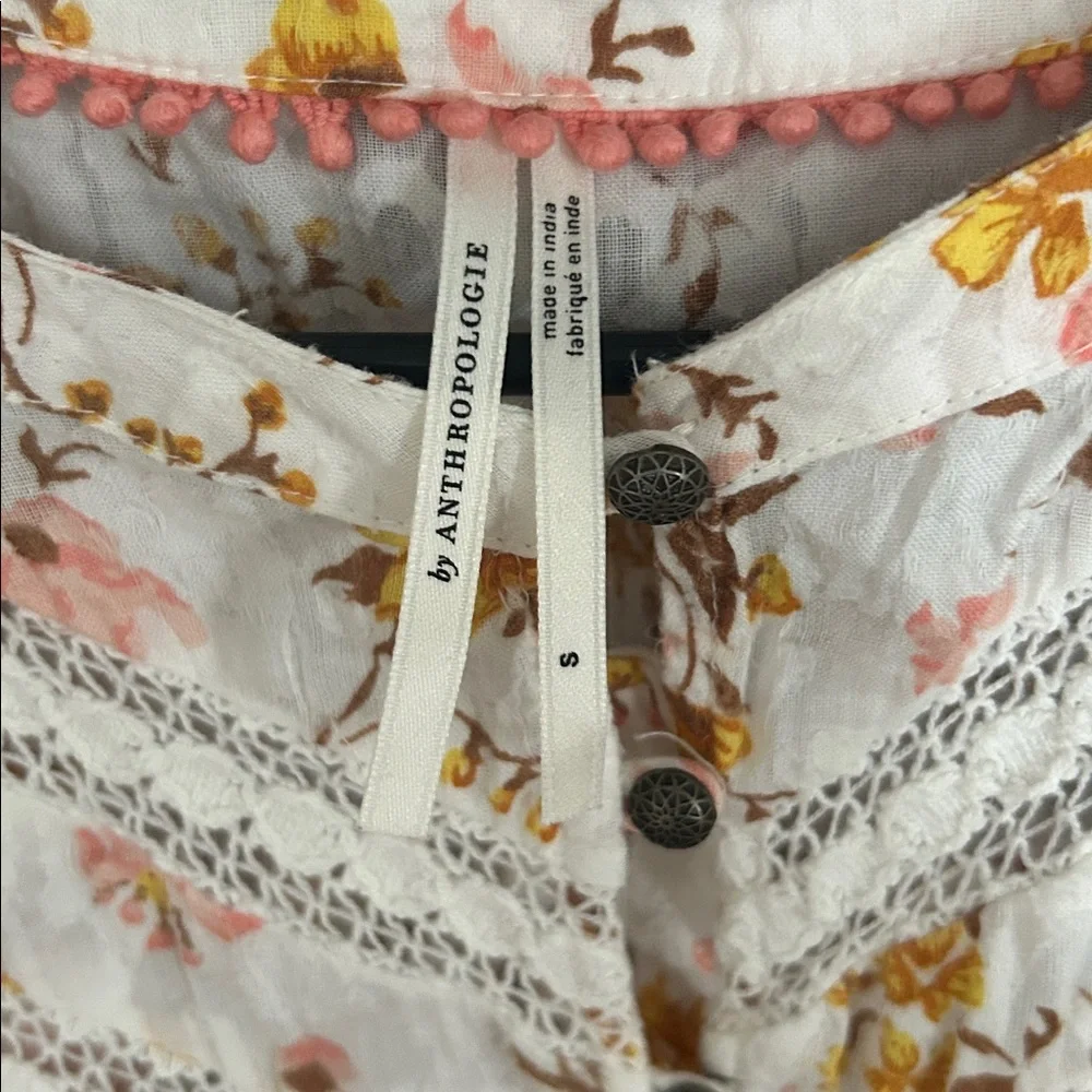 Anthropologie Floral Blouse - Picture 2 of 4